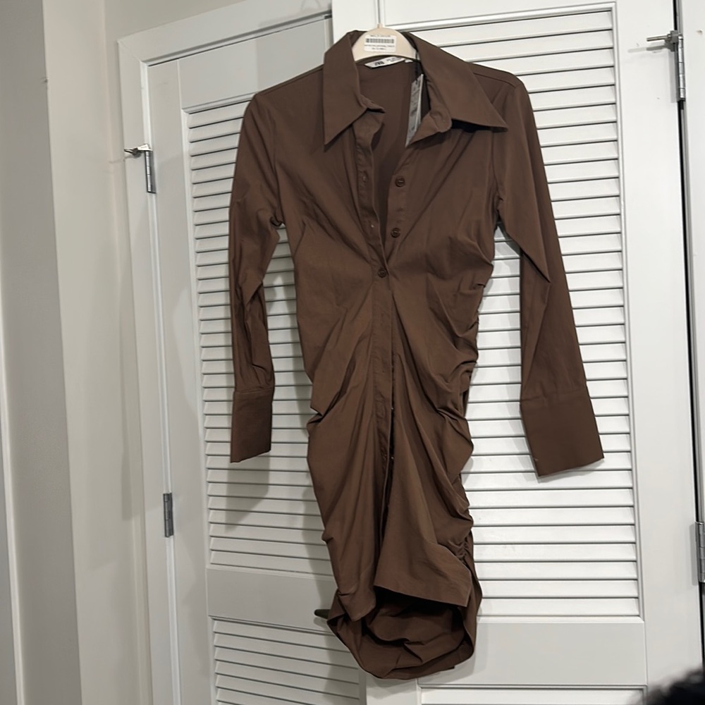 NWT Zara Button Down Dress